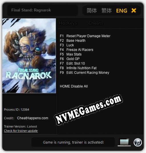 Final Stand: Ragnarok: Trainer +9 [v1.5]