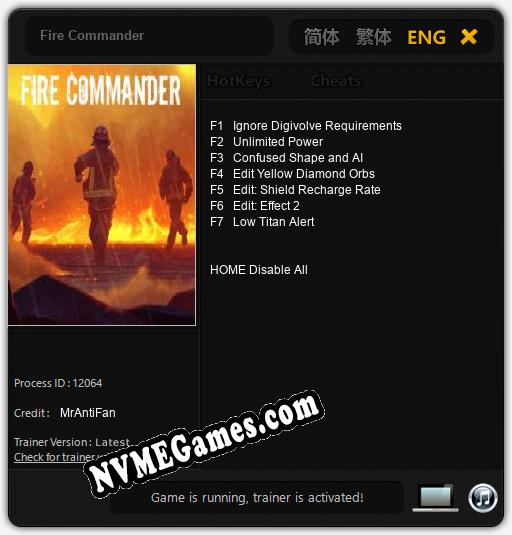 Fire Commander: Cheats, Trainer +7 [MrAntiFan]