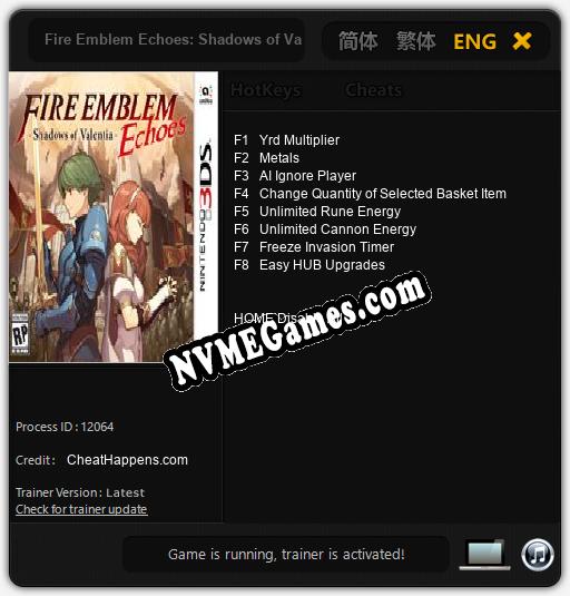 Fire Emblem Echoes: Shadows of Valentia: Cheats, Trainer +8 [CheatHappens.com]