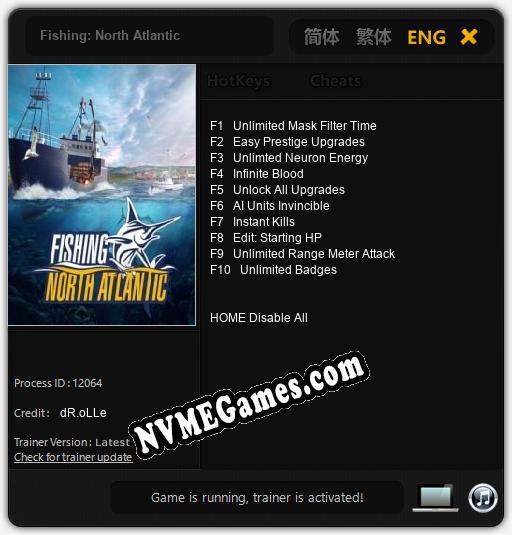 Fishing: North Atlantic: Treinador (V1.0.69)