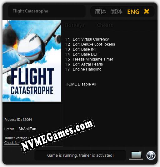 Flight Catastrophe: Cheats, Trainer +7 [MrAntiFan]