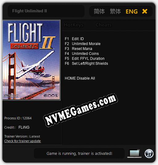 Flight Unlimited II: Trainer +6 [v1.3]