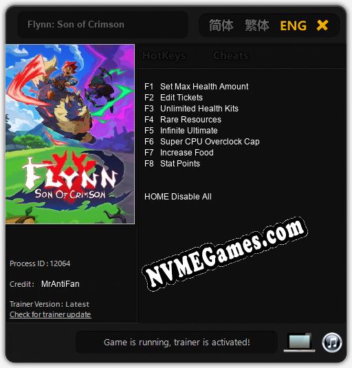 Flynn: Son of Crimson: Cheats, Trainer +8 [MrAntiFan]