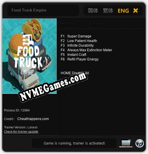 Food Truck Empire: Cheats, Trainer +6 [CheatHappens.com]