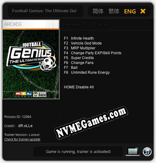 Treinador liberado para Football Genius: The Ultimate Quiz [v1.0.9]