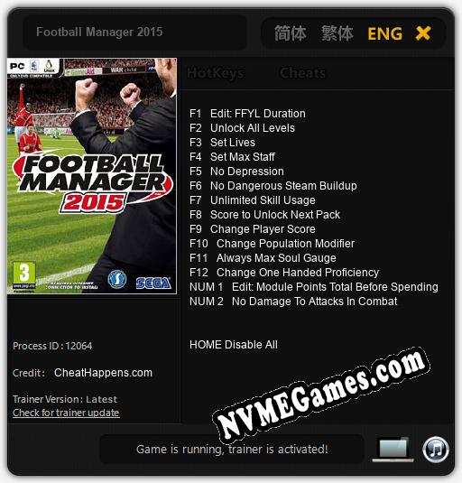 Football Manager 2015: Treinador (V1.0.53)