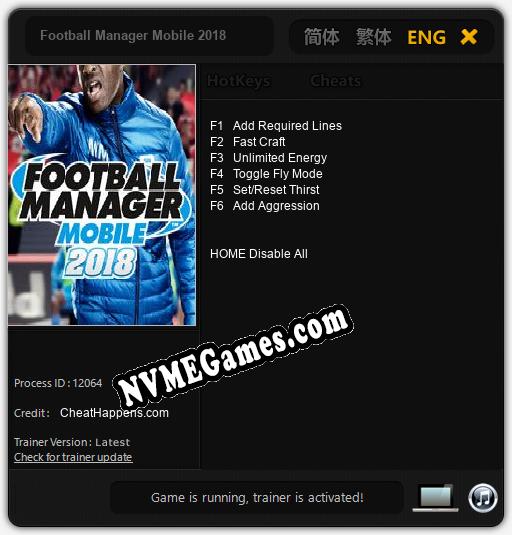 Football Manager Mobile 2018: Treinador (V1.0.3)