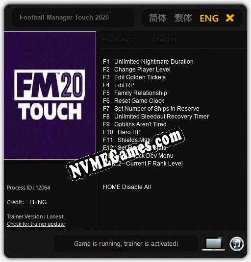 Football Manager Touch 2020: Treinador (V1.0.17)