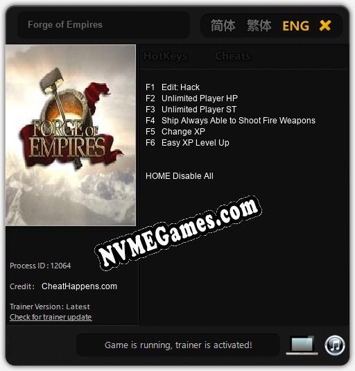 Forge of Empires: Treinador (V1.0.96)