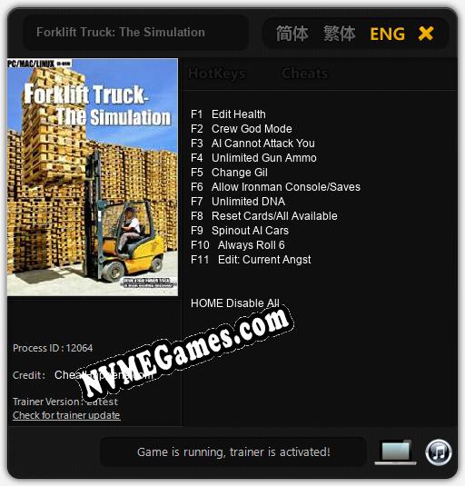 Forklift Truck: The Simulation: Treinador (V1.0.48)