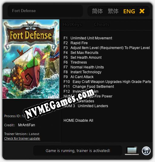 Fort Defense: Trainer +15 [v1.1]