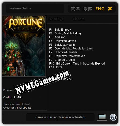 Fortune Online: Treinador (V1.0.21)