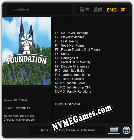 Foundation: Trainer +15 [v1.9]