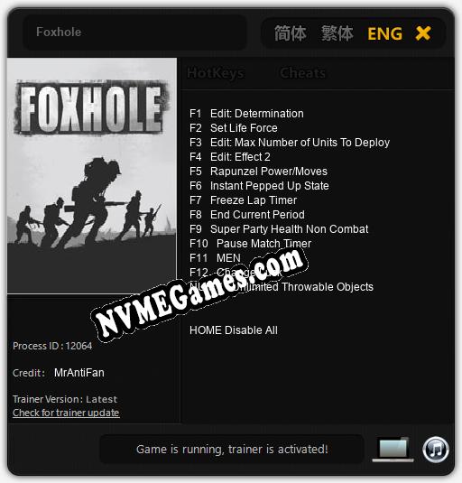 Foxhole: Trainer +13 [v1.3]