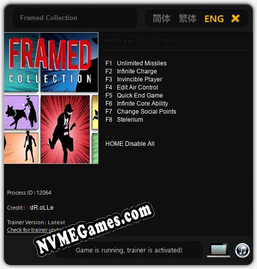 Treinador liberado para Framed Collection [v1.0.6]