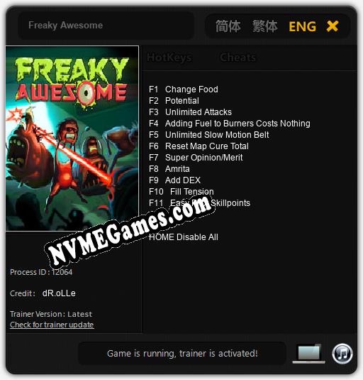 Freaky Awesome: Cheats, Trainer +11 [dR.oLLe]