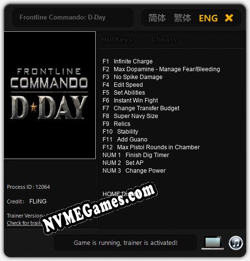 Frontline Commando: D-Day: Trainer +15 [v1.2]