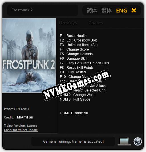 Frostpunk 2: Trainer +15 [v1.4]
