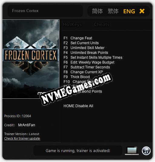 Frozen Cortex: Treinador (V1.0.44)