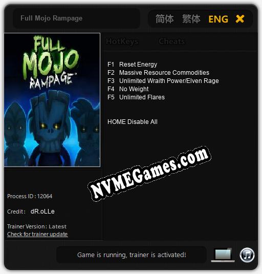 Full Mojo Rampage: Cheats, Trainer +5 [dR.oLLe]