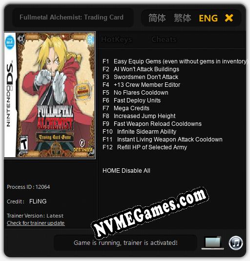 Fullmetal Alchemist: Trading Card Game: Treinador (V1.0.25)