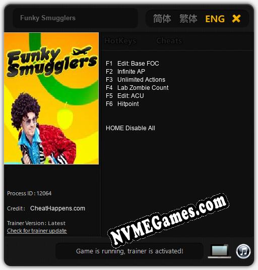 Funky Smugglers: Treinador (V1.0.96)