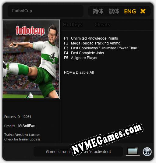 FutbolCup: Trainer +5 [v1.4]