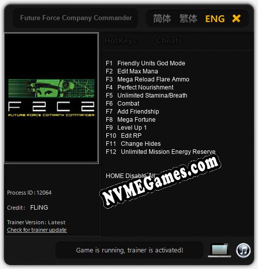 Future Force Company Commander: Treinador (V1.0.58)