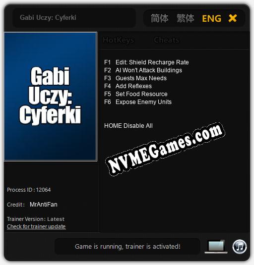 Gabi Uczy: Cyferki: Treinador (V1.0.28)