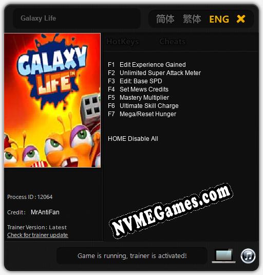 Treinador liberado para Galaxy Life [v1.0.8]