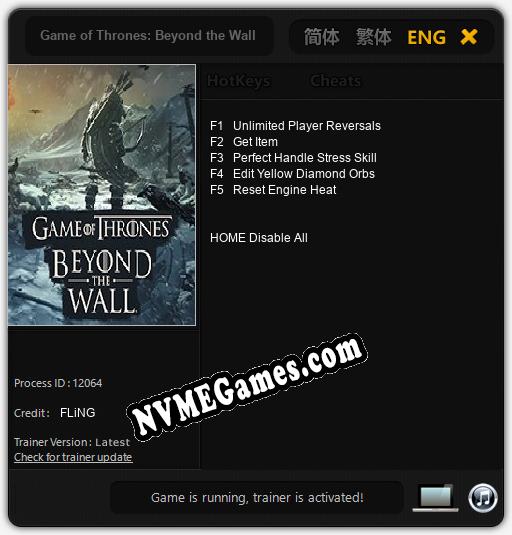 Game of Thrones: Beyond the Wall: Trainer +5 [v1.6]