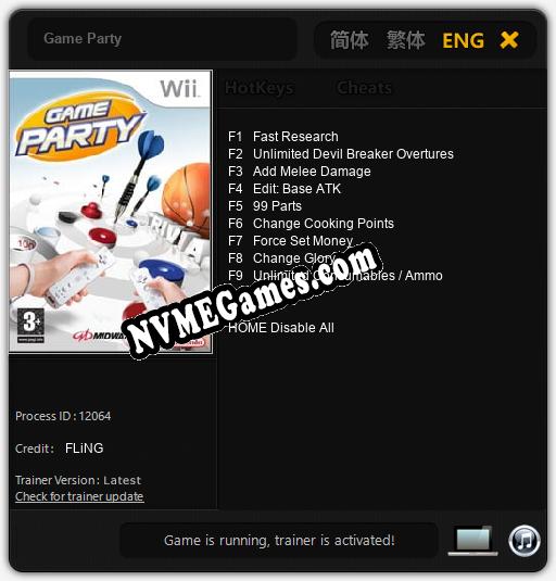 Game Party: Cheats, Trainer +9 [FLiNG]