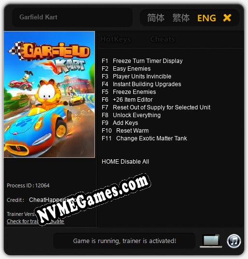 Garfield Kart: Treinador (V1.0.46)