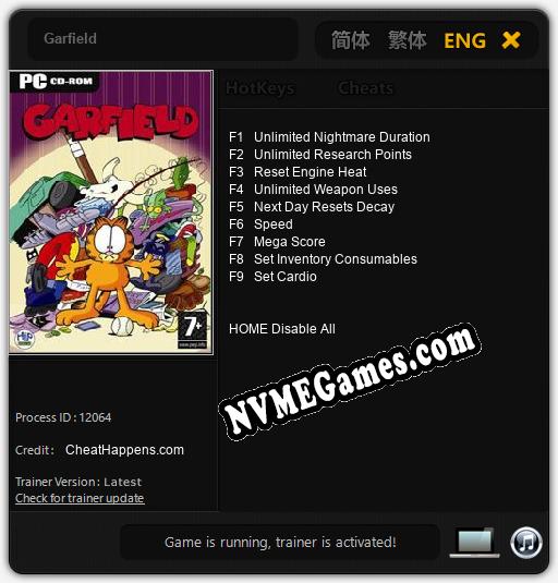 Garfield: Treinador (V1.0.9)