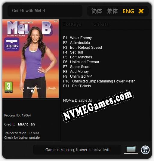 Get Fit with Mel B: Trainer +11 [v1.1]