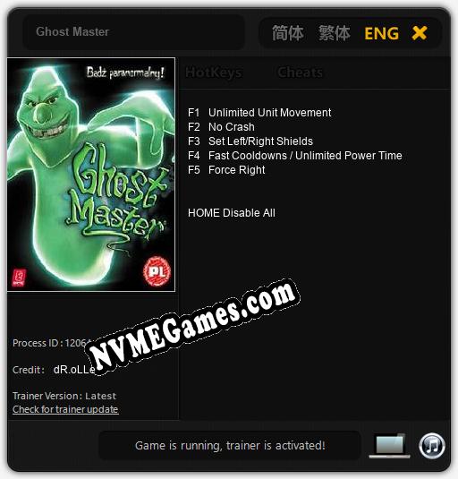 Ghost Master: Cheats, Trainer +5 [dR.oLLe]