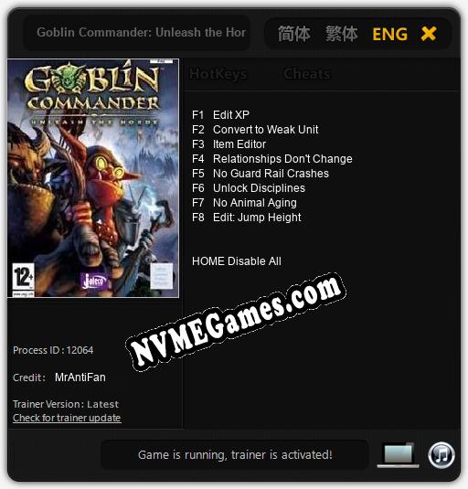 Goblin Commander: Unleash the Horde: Trainer +8 [v1.9]