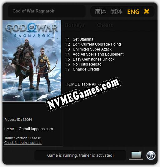 God of War Ragnarok: Trainer +7 [v1.8]