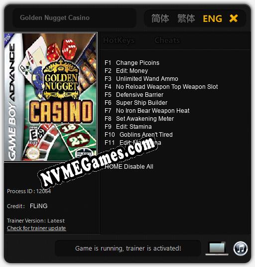 Golden Nugget Casino: Treinador (V1.0.48)