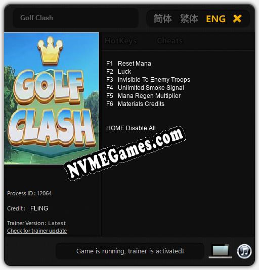 Golf Clash: Trainer +6 [v1.2]