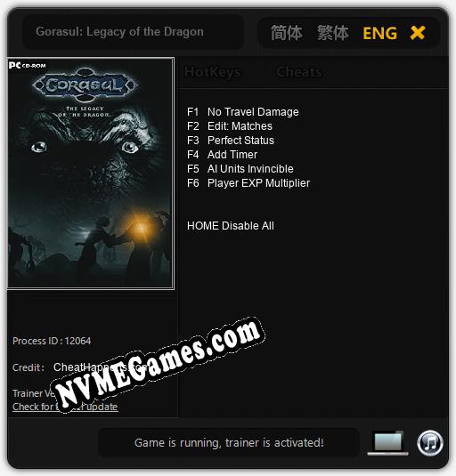 Gorasul: Legacy of the Dragon: Cheats, Trainer +6 [CheatHappens.com]