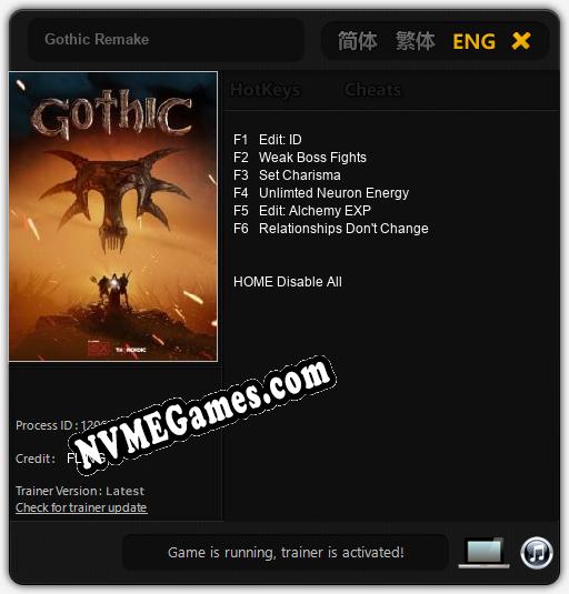 Gothic Remake: Trainer +6 [v1.5]