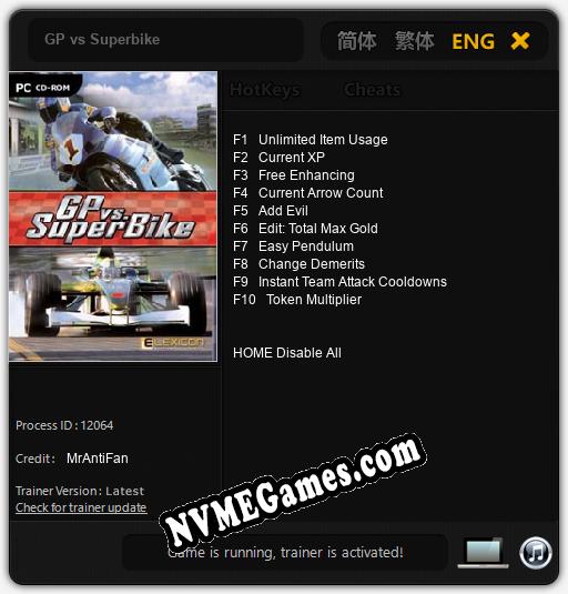 Treinador liberado para GP vs Superbike [v1.0.3]