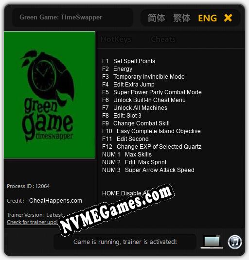 Green Game: TimeSwapper: Cheats, Trainer +15 [CheatHappens.com]