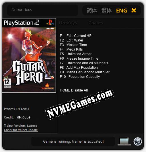 Guitar Hero: Treinador (V1.0.91)