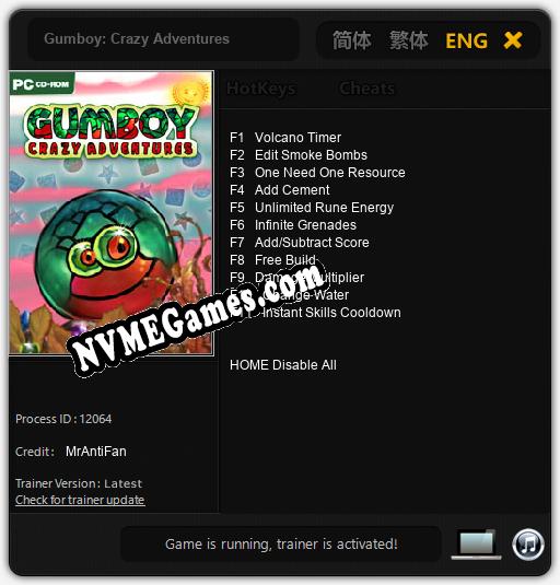 Gumboy: Crazy Adventures: Cheats, Trainer +11 [MrAntiFan]