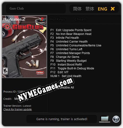 Gun Club: Cheats, Trainer +13 [MrAntiFan]