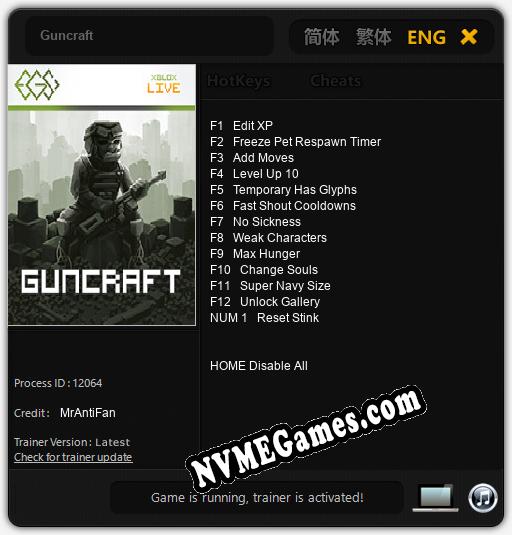 Guncraft: Cheats, Trainer +13 [MrAntiFan]