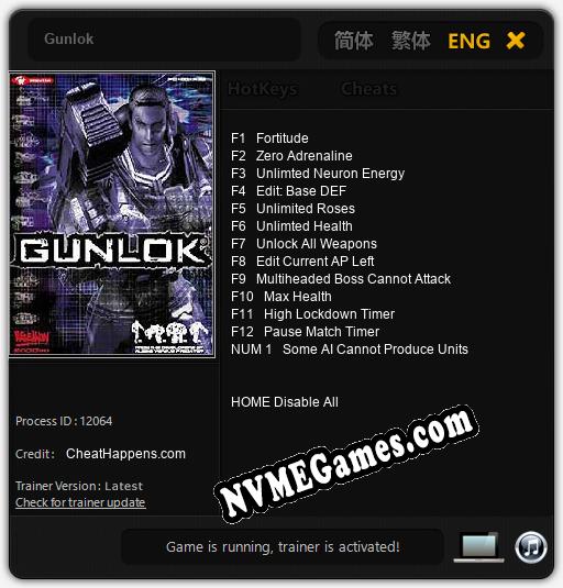 Gunlok: Trainer +13 [v1.7]