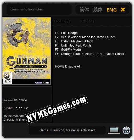 Gunman Chronicles: Cheats, Trainer +6 [dR.oLLe]